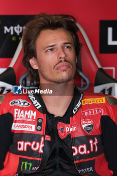 2024-09-21 - Portrait of (11) Nicolo Bulega from Italy of Aruba.it Ducati Team, rides Ducati Panigale V4R during the FIM Motul Superbike World Championship - Race 1 of Acerbis Italian Round at Cremona Circuit in San Martino del Lago on September 21, 2024, Cremona, Italy. - ACERBIS ITALIAN ROUND - SUPERBIKE - MOTORS