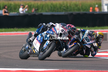 2024-09-21 - (45) Scott Redding from United Kingdom of Bonovo Action BMW Team, rides BMW M1000 RR in action during the FIM Motul Superbike World Championship - Race 1 of Acerbis Italian Round at Cremona Circuit in San Martino del Lago on September 21, 2024, Cremona, Italy. - ACERBIS ITALIAN ROUND - SUPERBIKE - MOTORS