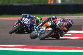 2024-09-21 - (21) Michael Ruben Rinaldi from Italy of Team Motocorsa Racing, rides Ducati Panigale V4R in action during the FIM Motul Superbike World Championship - Race 1 of Acerbis Italian Round at Cremona Circuit in San Martino del Lago on September 21, 2024, Cremona, Italy. - ACERBIS ITALIAN ROUND - SUPERBIKE - MOTORS