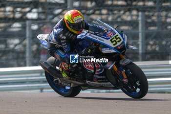 2024-09-21 - (55) Andrea Locatelli from Italy of Pata Prometeon Yamaha Team, rides Yamaha YZF R1 in action during the FIM Motul Superbike World Championship - Race 1 of Acerbis Italian Round at Cremona Circuit in San Martino del Lago on September 21, 2024, Cremona, Italy. - ACERBIS ITALIAN ROUND - SUPERBIKE - MOTORS