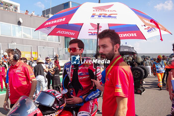 2024-09-21 - (77) Dominique Aegerter from Switzerland of GYTR GRT Yamaha WorldSBK Team, rides Yamaha YZF R1 during the FIM Motul Superbike World Championship - Race 1 of Acerbis Italian Round at Cremona Circuit in San Martino del Lago on September 21, 2024, Cremona, Italy. - ACERBIS ITALIAN ROUND - SUPERBIKE - MOTORS