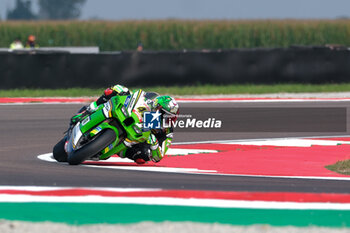 2024-09-21 - (47) Axel Bassani from Italy of Kawasaki Racing Team WorldSBY, rides Kawasaki ZX-10RR in action during the FIM Motul Superbike World Championship - Tissot Superpole Race of Acerbis Italian Round at Cremona Circuit in San Martino del Lago on September 21, 2024, Cremona, Italy. - ACERBIS ITALIAN ROUND - SUPERPOLE - SUPERBIKE - MOTORS