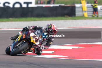 2024-09-21 - (14) Sam Lowes from United Kingdom of ELF Marc VDS Racing Team, rides Ducati Panigale V4R in action during the FIM Motul Superbike World Championship - Tissot Superpole Race of Acerbis Italian Round at Cremona Circuit in San Martino del Lago on September 21, 2024, Cremona, Italy. - ACERBIS ITALIAN ROUND - SUPERPOLE - SUPERBIKE - MOTORS