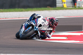 2024-09-21 - (45) Scott Redding from United Kingdom of Bonovo Action BMW Team, rides BMW M1000 RR in action during the FIM Motul Superbike World Championship - Tissot Superpole Race of Acerbis Italian Round at Cremona Circuit in San Martino del Lago on September 21, 2024, Cremona, Italy. - ACERBIS ITALIAN ROUND - SUPERPOLE - SUPERBIKE - MOTORS