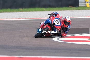 2024-09-21 - (97) Xavi Vierge from Spain of Team HRC, rides Honda CBR1000 RR in action during the FIM Motul Superbike World Championship - Tissot Superpole Race of Acerbis Italian Round at Cremona Circuit in San Martino del Lago on September 21, 2024, Cremona, Italy. - ACERBIS ITALIAN ROUND - SUPERPOLE - SUPERBIKE - MOTORS