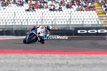 2024-09-21 - (31) Garret Gerloff from United States of America of Bonovo Action BMW Team, rides BMW M1000 RR in action during the FIM Motul Superbike World Championship - Tissot Superpole Race of Acerbis Italian Round at Cremona Circuit in San Martino del Lago on September 21, 2024, Cremona, Italy. - ACERBIS ITALIAN ROUND - SUPERPOLE - SUPERBIKE - MOTORS