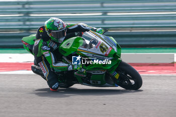 2024-09-21 - (47) Axel Bassani from Italy of Kawasaki Racing Team WorldSBY, rides Kawasaki ZX-10RR in action during the FIM Motul Superbike World Championship - Tissot Superpole Race of Acerbis Italian Round at Cremona Circuit in San Martino del Lago on September 21, 2024, Cremona, Italy. - ACERBIS ITALIAN ROUND - SUPERPOLE - SUPERBIKE - MOTORS