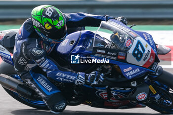 2024-09-21 - (87) Remy Gardner from Australia of GYTR GRT Yamaha WorldSBY Team, rides Yamaha YZF R1 in action during the FIM Motul Superbike World Championship - Tissot Superpole Race of Acerbis Italian Round at Cremona Circuit in San Martino del Lago on September 21, 2024, Cremona, Italy. - ACERBIS ITALIAN ROUND - SUPERPOLE - SUPERBIKE - MOTORS