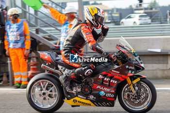 2024-09-21 - Danilo Petrucci (ITA) Ducati Panigale V4R, Barni Spark Racing Team during FIM Superbike World Championship Acerbis Italian Round at Cremona Circuit, San Martino del Lago, Italy on September 21, 2024 - ACERBIS ITALIAN ROUND - SUPERBIKE - MOTORS