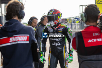 2024-09-21 - Axel Bassani (ITA) Kawasaki ZX-10RR, Kawasaki Racing Team WorldSBK during FIM Superbike World Championship Acerbis Italian Round at Cremona Circuit, San Martino del Lago, Italy on September 21, 2024 - ACERBIS ITALIAN ROUND - SUPERBIKE - MOTORS