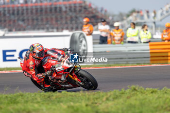 2024-09-21 - Nicolo Bulega (ITA) Ducati Panigale V4R, Aruba.It Racing - Ducati during FIM Superbike World Championship Acerbis Italian Round at Cremona Circuit, San Martino del Lago, Italy on September 21, 2024 - ACERBIS ITALIAN ROUND - SUPERBIKE - MOTORS