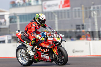 2024-09-21 - Alvaro Bautista (ESP) Ducati Panigale V4R, Aruba.It Racing - Ducati during FIM Superbike World Championship Acerbis Italian Round at Cremona Circuit, San Martino del Lago, Italy on September 21, 2024 - ACERBIS ITALIAN ROUND - SUPERBIKE - MOTORS