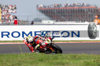 2024-09-21 - Alvaro Bautista (ESP) Ducati Panigale V4R, Aruba.It Racing - Ducati during FIM Superbike World Championship Acerbis Italian Round at Cremona Circuit, San Martino del Lago, Italy on September 21, 2024 - ACERBIS ITALIAN ROUND - SUPERBIKE - MOTORS