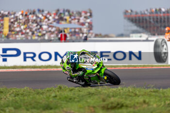 2024-09-21 - Alex Lowes (GBR) Kawasaki ZX-10RR, Kawasaki Racing Team WorldSBK during FIM Superbike World Championship Acerbis Italian Round at Cremona Circuit, San Martino del Lago, Italy on September 21, 2024 - ACERBIS ITALIAN ROUND - SUPERBIKE - MOTORS