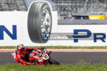 2024-09-21 - Nicolo Bulega (ITA) Ducati Panigale V4R, Aruba.It Racing - Ducati during FIM Superbike World Championship Acerbis Italian Round at Cremona Circuit, San Martino del Lago, Italy on September 21, 2024 - ACERBIS ITALIAN ROUND - SUPERBIKE - MOTORS