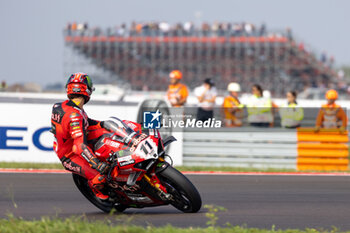 2024-09-21 - Nicolo Bulega (ITA) Ducati Panigale V4R, Aruba.It Racing - Ducati during FIM Superbike World Championship Acerbis Italian Round at Cremona Circuit, San Martino del Lago, Italy on September 21, 2024 - ACERBIS ITALIAN ROUND - SUPERBIKE - MOTORS