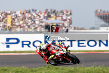 2024-09-21 - Alvaro Bautista (ESP) Ducati Panigale V4R, Aruba.It Racing - Ducati during FIM Superbike World Championship Acerbis Italian Round at Cremona Circuit, San Martino del Lago, Italy on September 21, 2024 - ACERBIS ITALIAN ROUND - SUPERBIKE - MOTORS