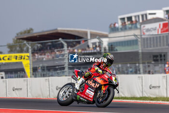 2024-09-21 - Alvaro Bautista (ESP) Ducati Panigale V4R, Aruba.It Racing - Ducati during FIM Superbike World Championship Acerbis Italian Round at Cremona Circuit, San Martino del Lago, Italy on September 21, 2024 - ACERBIS ITALIAN ROUND - SUPERBIKE - MOTORS