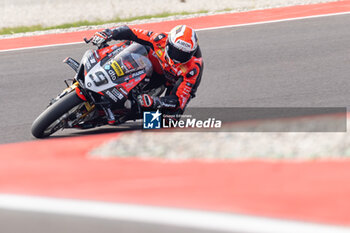 2024-09-21 - Danilo Petrucci (ITA) Ducati Panigale V4R, Barni Spark Racing Team during FIM Superbike World Championship Acerbis Italian Round at Cremona Circuit, San Martino del Lago, Italy on September 21, 2024 - ACERBIS ITALIAN ROUND - SUPERBIKE - MOTORS