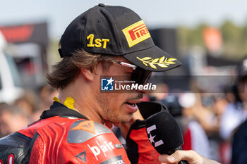 2024-09-21 - Alvaro Bautista (ESP) Ducati Panigale V4R, Aruba.It Racing - Ducati during FIM Superbike World Championship Acerbis Italian Round at Cremona Circuit, San Martino del Lago, Italy on September 21, 2024 - ACERBIS ITALIAN ROUND - SUPERBIKE - MOTORS