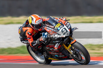 2024-09-21 - Danilo Petrucci (ITA) Ducati Panigale V4R, Barni Spark Racing Team during FIM Superbike World Championship Acerbis Italian Round at Cremona Circuit, San Martino del Lago, Italy on September 21, 2024 - ACERBIS ITALIAN ROUND - SUPERBIKE - MOTORS