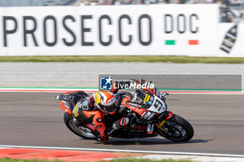 2024-09-21 - Danilo Petrucci (ITA) Ducati Panigale V4R, Barni Spark Racing Team during FIM Superbike World Championship Acerbis Italian Round at Cremona Circuit, San Martino del Lago, Italy on September 21, 2024 - ACERBIS ITALIAN ROUND - SUPERBIKE - MOTORS