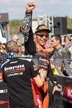 2024-09-21 - Danilo Petrucci (ITA) Ducati Panigale V4R, Barni Spark Racing Team during FIM Superbike World Championship Acerbis Italian Round at Cremona Circuit, San Martino del Lago, Italy on September 21, 2024 - ACERBIS ITALIAN ROUND - SUPERBIKE - MOTORS