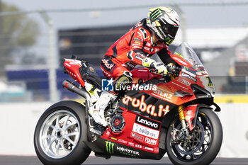 2024-09-22 - Alvaro Bautista (ESP) Ducati Panigale V4R, Aruba.It Racing - Ducati during FIM Superbike World Championship Acerbis Italian Round at Cremona Circuit, San Martino del Lago, Italy on September 22, 2024 - ACERBIS ITALIAN ROUND 9 - SUPERBIKE - MOTORS