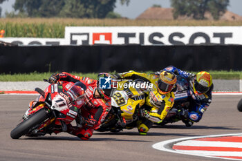 2024-09-22 - Nicolo Bulega (ITA) Ducati Panigale V4R, Aruba.It Racing - Ducati during FIM Superbike World Championship Acerbis Italian Round at Cremona Circuit, San Martino del Lago, Italy on September 22, 2024 - ACERBIS ITALIAN ROUND 9 - SUPERBIKE - MOTORS