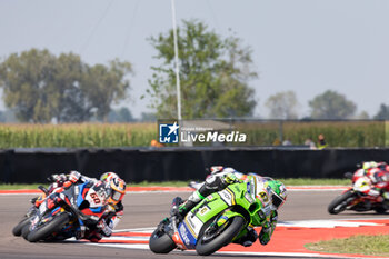 2024-09-22 - Axel Bassani (ITA) Kawasaki ZX-10RR, Kawasaki Racing Team WorldSBK during FIM Superbike World Championship Acerbis Italian Round at Cremona Circuit, San Martino del Lago, Italy on September 22, 2024 - ACERBIS ITALIAN ROUND 9 - SUPERBIKE - MOTORS