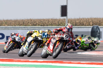 2024-09-22 - Nicolo Bulega (ITA) Ducati Panigale V4R, Aruba.It Racing - Ducati during FIM Superbike World Championship Acerbis Italian Round at Cremona Circuit, San Martino del Lago, Italy on September 22, 2024 - ACERBIS ITALIAN ROUND 9 - SUPERBIKE - MOTORS