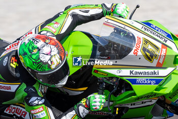 2024-09-22 - Axel Bassani (ITA) Kawasaki ZX-10RR, Kawasaki Racing Team WorldSBK during FIM Superbike World Championship Acerbis Italian Round at Cremona Circuit, San Martino del Lago, Italy on September 22, 2024 - ACERBIS ITALIAN ROUND 9 - SUPERBIKE - MOTORS