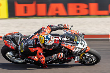 2024-09-22 - Danilo Petrucci (ITA) Ducati Panigale V4R, Barni Spark Racing Team during FIM Superbike World Championship Acerbis Italian Round at Cremona Circuit, San Martino del Lago, Italy on September 22, 2024 - ACERBIS ITALIAN ROUND 9 - SUPERBIKE - MOTORS