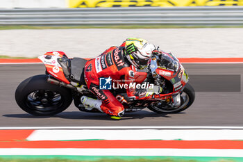 2024-09-22 - Alvaro Bautista (ESP) Ducati Panigale V4R, Aruba.It Racing - Ducati during FIM Superbike World Championship Acerbis Italian Round at Cremona Circuit, San Martino del Lago, Italy on September 22, 2024 - ACERBIS ITALIAN ROUND 9 - SUPERBIKE - MOTORS