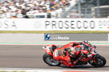 2024-09-22 - Nicolo Bulega (ITA) Ducati Panigale V4R, Aruba.It Racing - Ducati during FIM Superbike World Championship Acerbis Italian Round at Cremona Circuit, San Martino del Lago, Italy on September 22, 2024 - ACERBIS ITALIAN ROUND 9 - SUPERBIKE - MOTORS