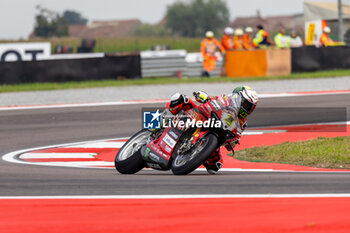 2024-09-20 - Alvaro Bautista (ESP) Ducati Panigale V4R, Aruba.It Racing - Ducati during FIM Superbike World Championship Acerbis Italian Round at Cremona Circuit, San Martino del Lago, Italy on September 20, 2024 - ACERBIS ITALIAN ROUND  - SUPERBIKE - MOTORS