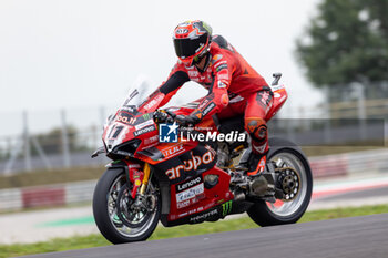 2024-09-20 - Nicolo Bulega (ITA) Ducati Panigale V4R, Aruba.It Racing - Ducati during FIM Superbike World Championship Acerbis Italian Round at Cremona Circuit, San Martino del Lago, Italy on September 20, 2024 - ACERBIS ITALIAN ROUND  - SUPERBIKE - MOTORS