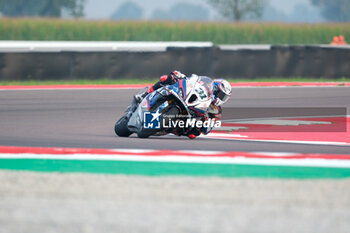 2024-09-21 - (31) Garret Gerloff from United States of America of Bonovo Action BMW Team, rides BMW M1000 RR in action during the FIM Motul Superbike World Championship - Free practice session of Acerbis Italian Round at Cremona Circuit in San Martino del Lago on September 21, 2024, Cremona, Italy. - ACERBIS ITALIAN ROUND - FREE PRACTICE - SUPERBIKE - MOTORS