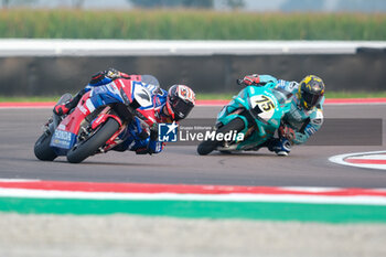 2024-09-21 - (7) Iker Lecuona from Spain of Team HRC, rides Honda CBR1000-RR in action during the FIM Motul Superbike World Championship - Free practice session of Acerbis Italian Round at Cremona Circuit in San Martino del Lago on September 21, 2024, Cremona, Italy. - ACERBIS ITALIAN ROUND - FREE PRACTICE - SUPERBIKE - MOTORS