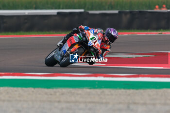 2024-09-21 - (21) Michael Ruben Rinaldi from Italy of Team Motocorsa Racing, rides Ducati Panigale V4R in action during the FIM Motul Superbike World Championship - Free practice session of Acerbis Italian Round at Cremona Circuit in San Martino del Lago on September 21, 2024, Cremona, Italy. - ACERBIS ITALIAN ROUND - FREE PRACTICE - SUPERBIKE - MOTORS