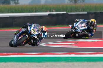 2024-09-21 - (55) Andrea Locatelli from Italy of Pata Prometeon Yamaha Team, rides Yamaha YZF R1 in action during the FIM Motul Superbike World Championship - Free practice session of Acerbis Italian Round at Cremona Circuit in San Martino del Lago on September 21, 2024, Cremona, Italy. - ACERBIS ITALIAN ROUND - FREE PRACTICE - SUPERBIKE - MOTORS