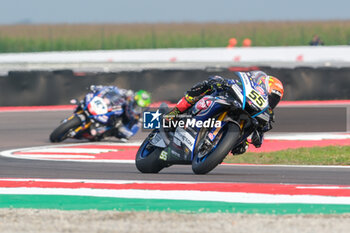 2024-09-21 - (55) Andrea Locatelli from Italy of Pata Prometeon Yamaha Team, rides Yamaha YZF R1 in action during the FIM Motul Superbike World Championship - Free practice session of Acerbis Italian Round at Cremona Circuit in San Martino del Lago on September 21, 2024, Cremona, Italy. - ACERBIS ITALIAN ROUND - FREE PRACTICE - SUPERBIKE - MOTORS