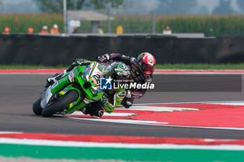 2024-09-21 - (22) Alex Lowes from United Kingdom of Kawasaki Racing Team World SBK, rides Kawasaki ZX-10RR in action during the FIM Motul Superbike World Championship - Free practice session of Acerbis Italian Round at Cremona Circuit in San Martino del Lago on September 21, 2024, Cremona, Italy. - ACERBIS ITALIAN ROUND - FREE PRACTICE - SUPERBIKE - MOTORS