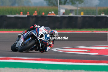 2024-09-21 - (31) Garret Gerloff from United States of America of Bonovo Action BMW Team, rides BMW M1000 RR in action during the FIM Motul Superbike World Championship - Free practice session of Acerbis Italian Round at Cremona Circuit in San Martino del Lago on September 21, 2024, Cremona, Italy. - ACERBIS ITALIAN ROUND - FREE PRACTICE - SUPERBIKE - MOTORS