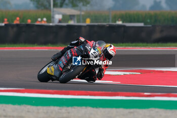 2024-09-21 - (9) Danilo Petrucci from Italy of Brani Spark Racing Team, rides Ducati Panigale V4R in action during the FIM Motul Superbike World Championship - Free practice session of Acerbis Italian Round at Cremona Circuit in San Martino del Lago on September 21, 2024, Cremona, Italy. - ACERBIS ITALIAN ROUND - FREE PRACTICE - SUPERBIKE - MOTORS