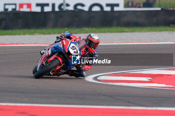 2024-09-21 - (97) Xavi Vierge from Spain of Team HRC, rides Honda CBR1000 RR in action during the FIM Motul Superbike World Championship - Free practice session of Acerbis Italian Round at Cremona Circuit in San Martino del Lago on September 21, 2024, Cremona, Italy. - ACERBIS ITALIAN ROUND - FREE PRACTICE - SUPERBIKE - MOTORS