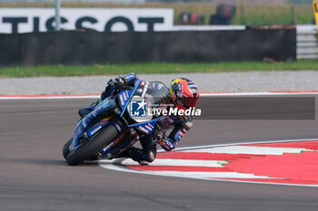 2024-09-21 - (5) Philipp Oettl from Germany of Team GMT94 Yamaha, rides Yamaha YZF R1 in action during the FIM Motul Superbike World Championship - Free practice session of Acerbis Italian Round at Cremona Circuit in San Martino del Lago on September 21, 2024, Cremona, Italy. - ACERBIS ITALIAN ROUND - FREE PRACTICE - SUPERBIKE - MOTORS