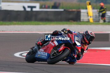 2024-09-21 - (7) Iker Lecuona from Spain of Team HRC, rides Honda CBR1000-RR in action during the FIM Motul Superbike World Championship - Free practice session of Acerbis Italian Round at Cremona Circuit in San Martino del Lago on September 21, 2024, Cremona, Italy. - ACERBIS ITALIAN ROUND - FREE PRACTICE - SUPERBIKE - MOTORS