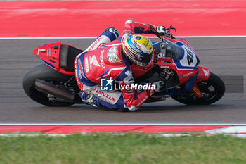 2024-09-21 - (46) Thomas Bridewell from United Kingdom of Honda Racing UK, rides Honda CBR1000 RR in action during the FIM Motul Superbike World Championship - Free practice session of Acerbis Italian Round at Cremona Circuit in San Martino del Lago on September 21, 2024, Cremona, Italy. - ACERBIS ITALIAN ROUND - FREE PRACTICE - SUPERBIKE - MOTORS