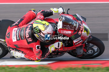 2024-09-21 - (1) Alvaro Bautista from Spain of Aruba.it Ducati Team, rides Ducati Panigale V4R in action during the FIM Motul Superbike World Championship - Free practice session of Acerbis Italian Round at Cremona Circuit in San Martino del Lago on September 21, 2024, Cremona, Italy. - ACERBIS ITALIAN ROUND - FREE PRACTICE - SUPERBIKE - MOTORS